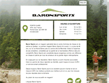 Tablet Screenshot of baronsports.ca